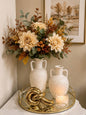 Set Decorativo Elegante de 7 Piezas con Jarrones Texturizados